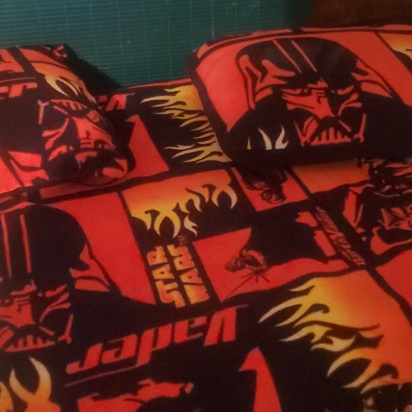 Two  Standard  Pillows  with a  throw - Picture 1 of 2